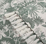 Plaid Turtle Island, groen - 130x180 cm