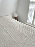 Kingsize bedsprei quilt en/of deken - Wit - 225 x 275 cm