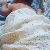 Hydrofiele doek 102 x 102 cm - Chai theepot met sterretjes