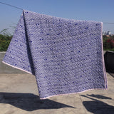 Kingsize bedsprei, quilt en/of deken: Festival blauw