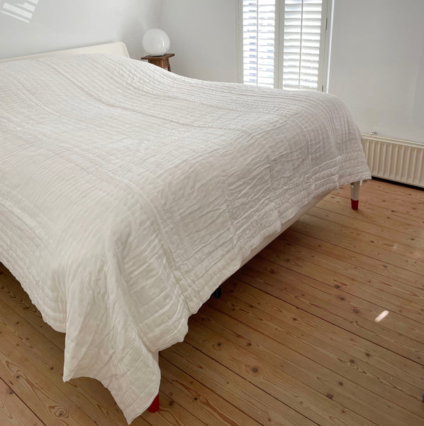 Kingsize bedsprei quilt en/of deken - Wit - 225 x 275 cm