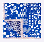 Kingsize bedsprei, quilt en/of deken: Festival blauw