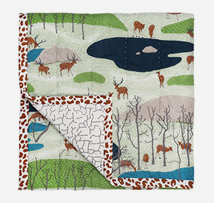 Speelkleed en/of deken: Hertenkamp